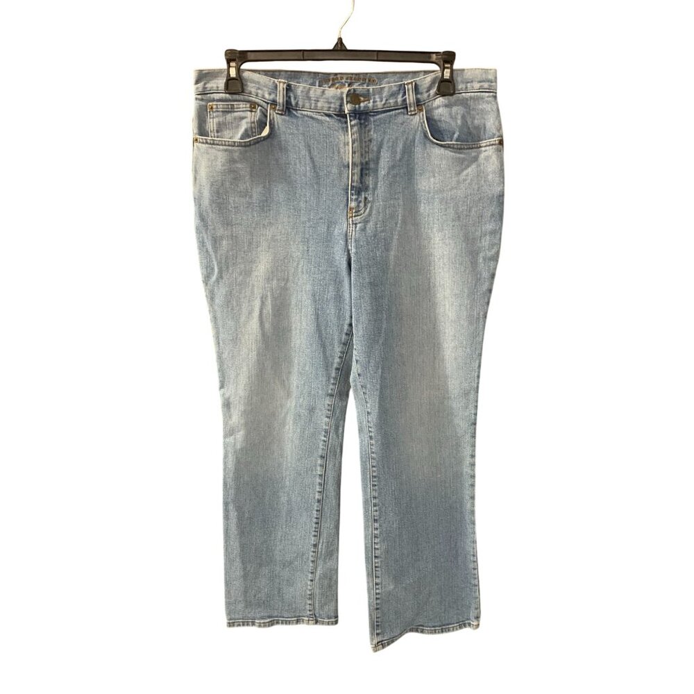 Vintage Lauren Jeans  Ralph Lauren Womens Size 14 Straight Leg High Rise Light w